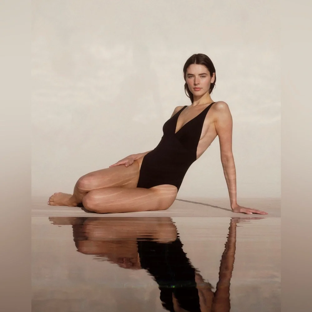 BONDI BORN Juliet One Piece - Black , Size Medium , $280
